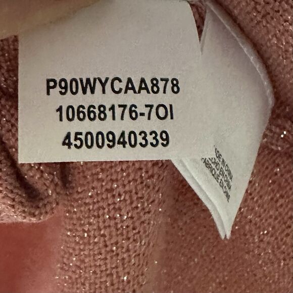 Tank Top Women’s 2X Pink Shimmery Sleeveless Knit Pullover NWT - Picture 5 of 8